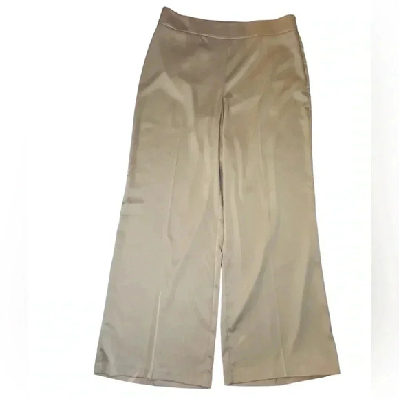 Anne  Klein beige high rise wide leg pants sz 14 - Picture 1 of 5